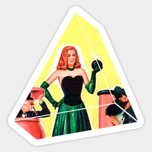 explosive woman retro vintage Sticker